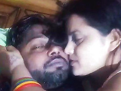 Desi Couple Romance And Kissing