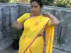 Bhabhi Caught On Roof